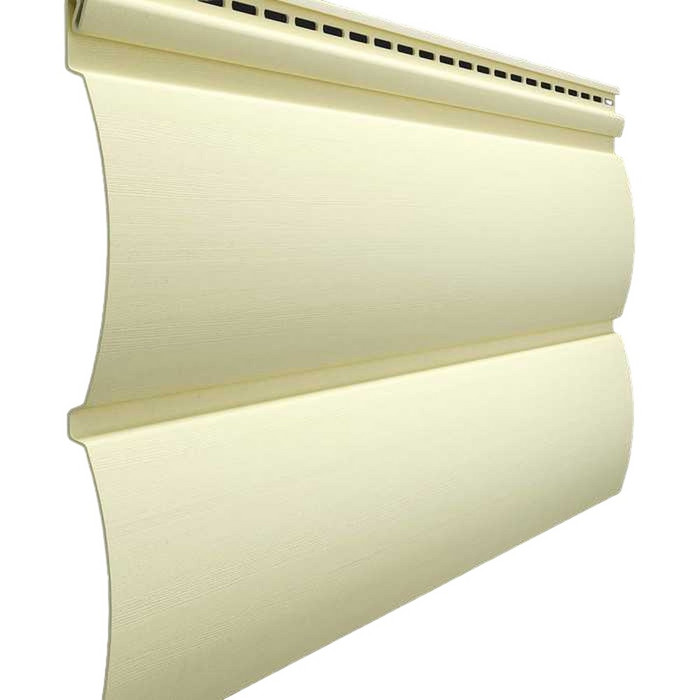 Виниловый сайдинг Docke Блок-Хаус D4.7T PREMIUM Банан 3600×243